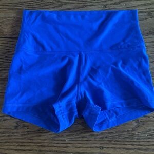Aritzia Women's Blue High-Waisted Shorts 3” inseam - Jazz Blue